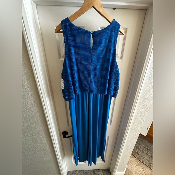 NWT-NY Collection Sleeveless Maxi Dress - Size 1X Blue‎ - Picture 4 of 10